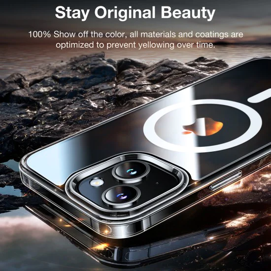 Калъф за iPhone 15 - Torras Diamond MagSafe Series - Clear