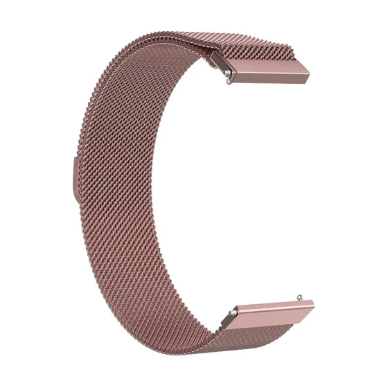 Каишка за Huawei Watch GT 4 (41 мм)/W1/Honor Watch S1/Garmin Venu 2S/Vivoactive 4S - Каишка за часовник 18 мм (W009) - розово злато