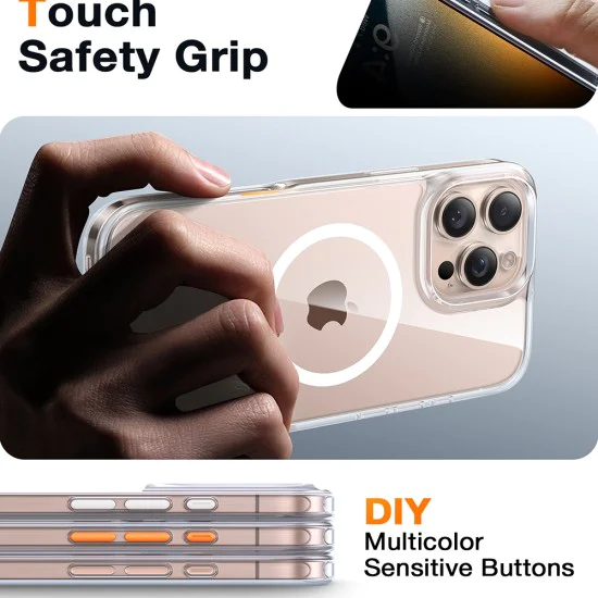 Калъф за iPhone 16 Pro Max - Torras Diamond MagSafe Series - Clear