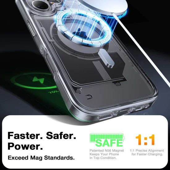 Калъф за iPhone 16 Plus - Torras Diamond MagSafe Series - Clear
