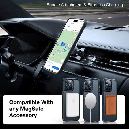 Калъф за iPhone 15 Pro Max - Torras Guardian Magnetic Series - черен