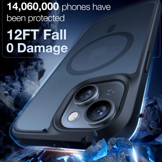 Калъф за iPhone 15 - Torras Guardian Magnetic Series - черен