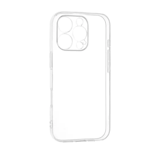 Калъф за iPhone 16 Pro - Прозрачен силикон - Прозрачен