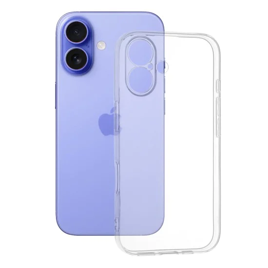 Калъф за iPhone 16 - Безцветен Силиконов - Прозрачен