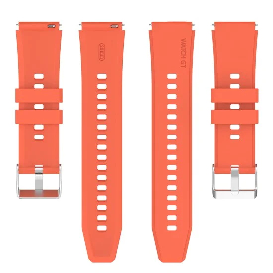 Каишка за часовник за Samsung Galaxy Watch 4/5/Active 2, Huawei Watch GT 3 (42mm)/GT 3 Pro (43mm) - Каишка за часовник 20mm (W026) - оранжева