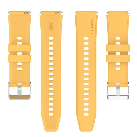 Каишка за SHuawei Watch GT 2 (46 мм)/GT 2 Pro/GT 3 Pro (46 мм)/Ultimate, Xiaomi Watch S1 - Каишка за часовник 22 мм (W026) - Жълт