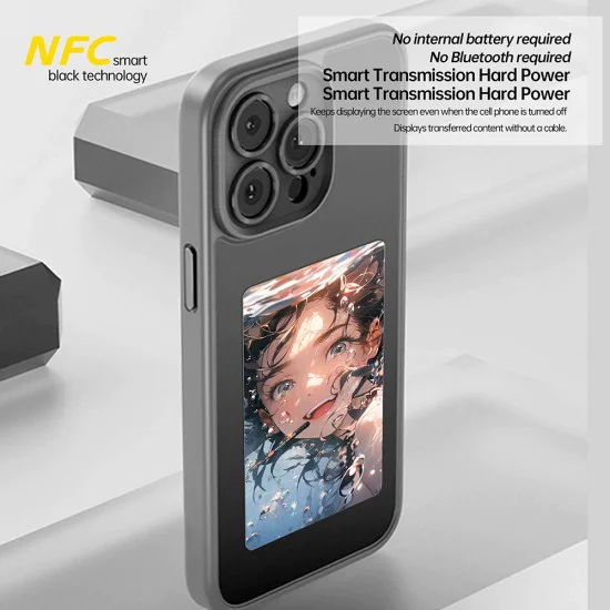 Калъф за iPhone 16 Plus - SmartScreen NFC - Черен