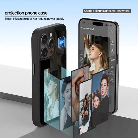 Калъф за iPhone 16 Plus - SmartScreen NFC - Черен