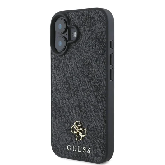 Калъф за iPhone 16 - Guess Hardcase 4G Classic MagSafe (GUHMP16SP4SM4MK) - Черен