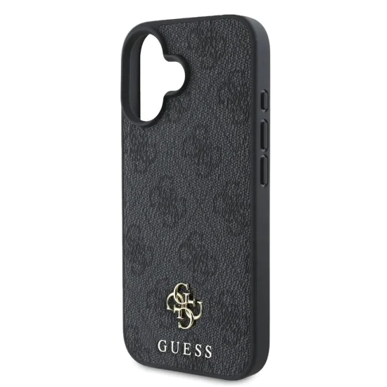 Калъф за iPhone 16 - Guess Hardcase 4G Classic MagSafe (GUHMP16SP4SM4MK) - Черен
