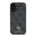 Калъф за iPhone 16 - Guess Hardcase 4G Classic MagSafe (GUHMP16SP4SM4MK) - Черен