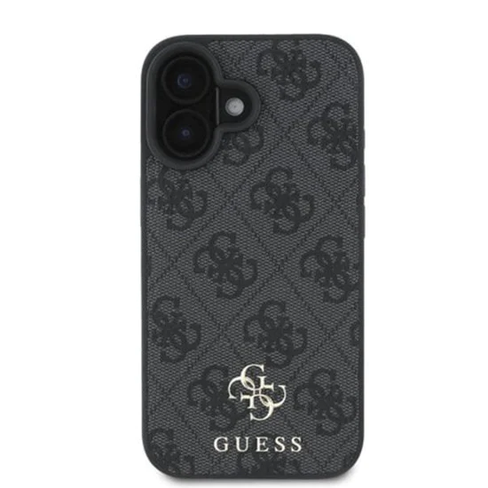 Калъф за iPhone 16 - Guess Hardcase 4G Classic MagSafe (GUHMP16SP4SM4MK) - Черен