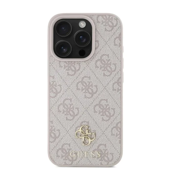 Калъф за iPhone 16 Pro Max - Guess Hardcase 4G Classic MagSafe (GUHMP16XP4SM4MP) - Розов
