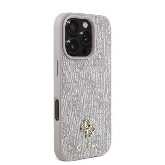 Калъф за iPhone 16 Pro Max - Guess Hardcase 4G Classic MagSafe (GUHMP16XP4SM4MP) - Розов