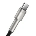 Кабел за данни USB към Type-C бързо зареждане, 66W, 6A, 1m - Baseus Cafule Series Metal (CAKF000101) - Черен
