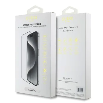 Калъф за iPhone 16 Pro - Guess Classic 2.5D Outline (GUTGP16LBOKGCIT) - Черен