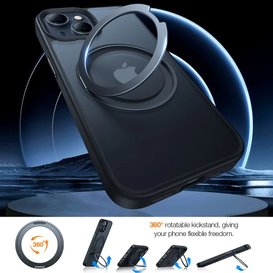 Torras - Ostand Pro Series - iPhone 15 - черен
