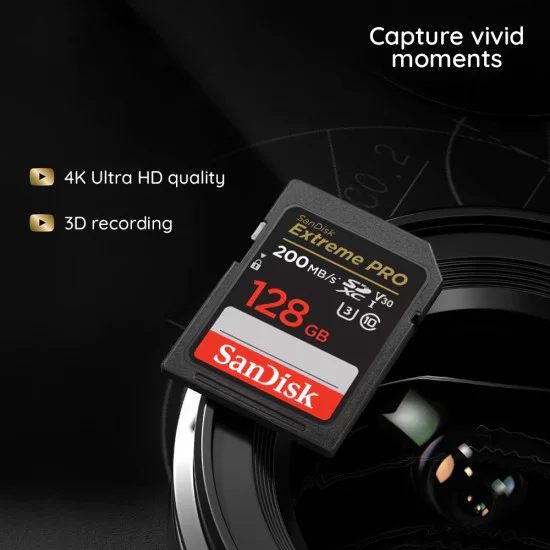 Карта с памет, 64GB, SDXC - SanDisk Extreme Pro (SDSDXXU-064G-GN4IN) - Сив