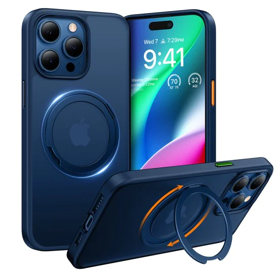 Torras - Ostand Pro Series - iPhone 15 Pro - Navy Blue