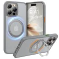 Калъф за iPhone 15 Pro - Torras Ostand Pro Series - Titanium Grey