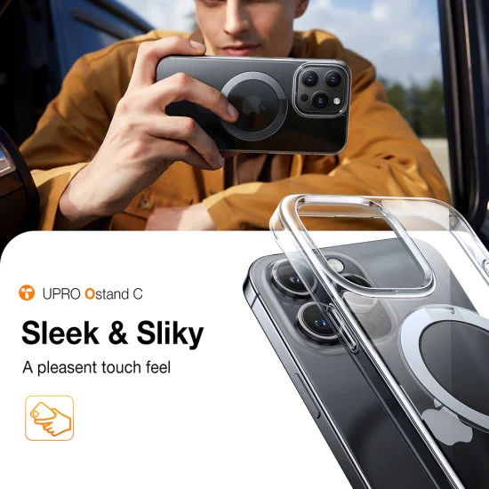 Torras - Ostand Series - iPhone 15 Pro - Clear