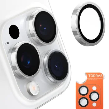 Протектор за камера за iPhone 16 Pro Max - Torras Lensguard Camera Protector - Titanium Grey