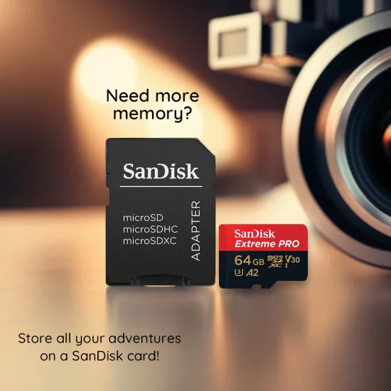 Карта с памет, 64GB, MicroSDXC - SanDisk Extreme Pro (SDSQXCU-064G-GN6MA) - Червен