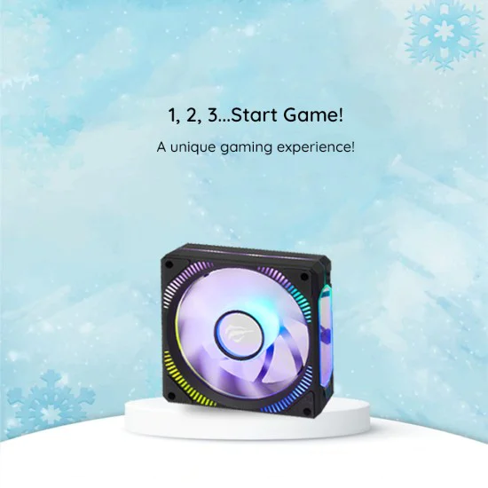PC Cooler 1800RPM, 30dB, 3W - Havit (F2096) - Черен