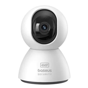 Вътрешна камера за сигурност P1 (S0TV012132) - Baseus - 3K, 4MP, Type-C, двупосочен разговор, нощно виждане, 8x цифрово увеличение, CMOS - Бял