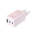 Havit - Зарядно за стена (UC260 EU) - 2x USB-C, USB, 65W - Розово