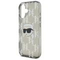 Калъф за iPhone 16 - Karl Lagerfeld IML Luxury Electroplated (KLHCP16SHKLLLPKKHK) - Karl Head