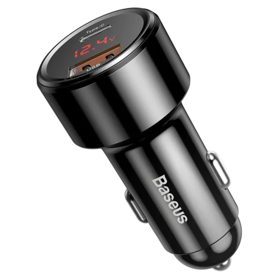 USB автоматично зарядно, Type-C 6A, 45W - Baseus Magic Series (CCMLC20C-01/C00035400117-Z1) - Черно
