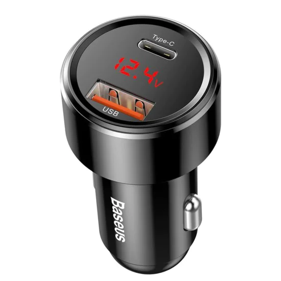 USB автоматично зарядно, Type-C 6A, 45W - Baseus Magic Series (CCMLC20C-01/C00035400117-Z1) - Черно