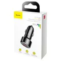 USB автоматично зарядно, Type-C 6A, 45W - Baseus Magic Series (CCMLC20C-01/C00035400117-Z1) - Черно