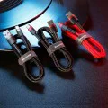 USB Type-C Data Cable, 3A, 0.5m - Baseus Caffeine (CATKLF-A91) - Черен / Червен