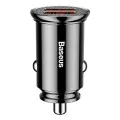 Автоматично зарядно устройство 2x USB 5A, QC 3.0 - Baseus Circular (CCALL-YD01) - черно