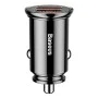 Автоматично зарядно устройство 2x USB 5A, QC 3.0 - Baseus Circular (CCALL-YD01) - черно