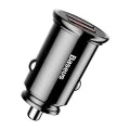 Автоматично зарядно устройство 2x USB 5A, QC 3.0 - Baseus Circular (CCALL-YD01) - черно