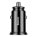 Автоматично зарядно устройство 2x USB 5A, QC 3.0 - Baseus Circular (CCALL-YD01) - черно