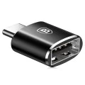 USB към Type-C 480Mbps, 2.4A OTG USB към Type-C адаптер - Baseus (CATOTG-01) - Черен
