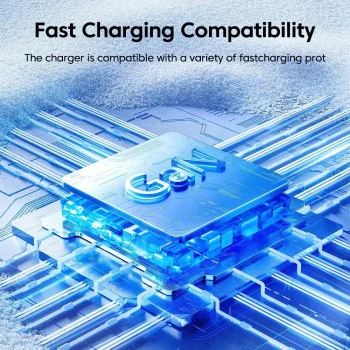 Зарядно Priza GaN, USB, Type-C, 35W - (CHPD174) - Черно