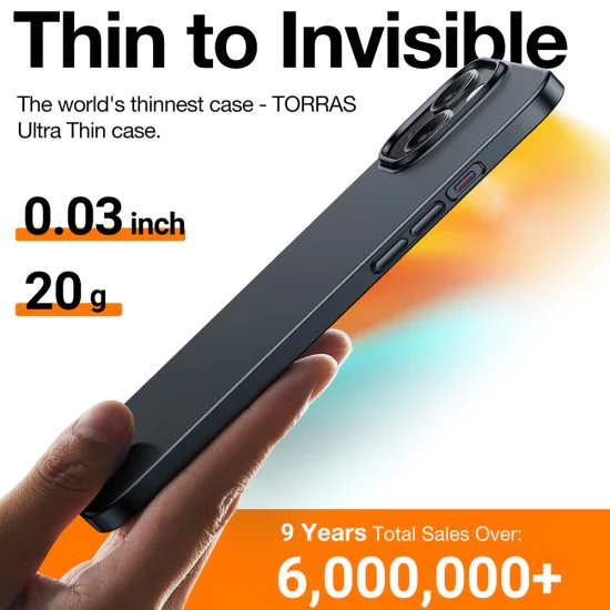 Калъф за iPhone 15 - Torras OriginFit-Mag Series - черен