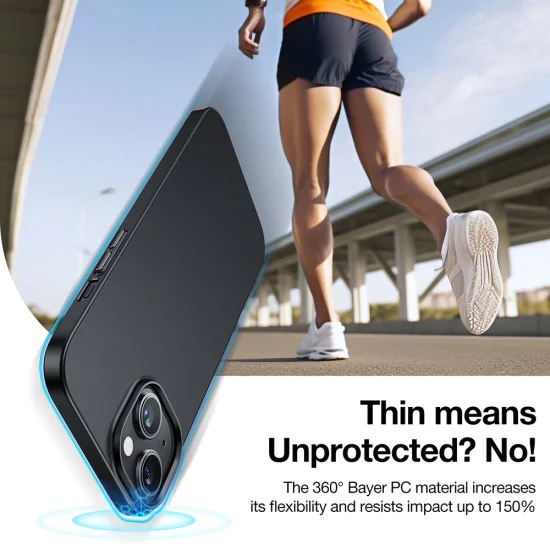 Калъф за iPhone 15 - Torras OriginFit-Mag Series - черен