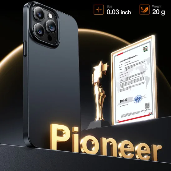 Калъф за iPhone 15 Pro Max - Torras OriginFit-Mag Series - черен