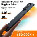 Калъф за iPhone 15 Pro Max - Torras OriginFit-Mag Series - черен
