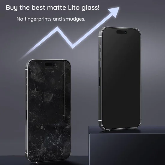 Протектор за iPhone 16 Plus - Lito HD Pro Matte - Черен