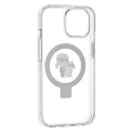 Калъф за iPhone 15 - Karl Lagerfeld Hardcase Ring Stand MagSafe (KLHMP15SHMRSKCH) - Бял Karl&Choupette