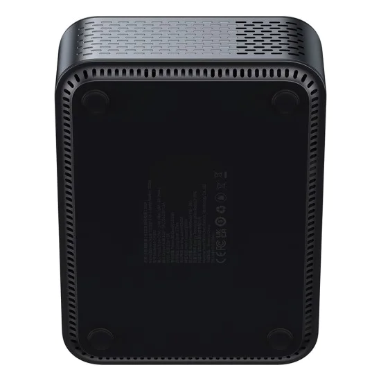 Стартово устройство за кола 2в1 (CGCN000001) - Baseus - Външна батерия, USB-C, 10-150 PSI, LCD, Авто-стоп, 12000mAh, 1000A, 12V - Черно