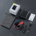 Стартово устройство за кола 2в1 (CGCN000001) - Baseus - Външна батерия, USB-C, 10-150 PSI, LCD, Авто-стоп, 12000mAh, 1000A, 12V - Черно