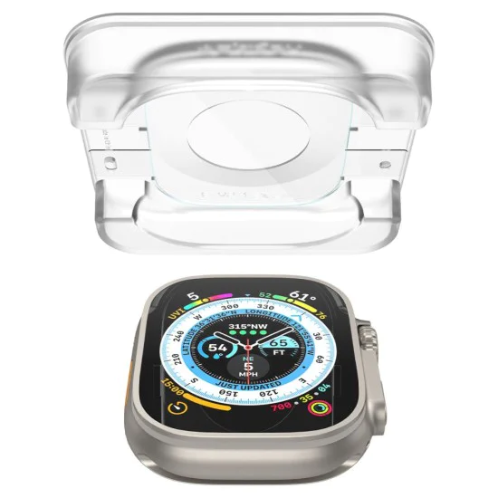 Протектор за Apple Watch Ultra / Ultra 2 (комплект 2) - Spigen Glas.TR EZ FIT - Прозрачен